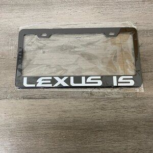 For Lexus IS Black Finish Stainless Steel Metal License Plate Frame